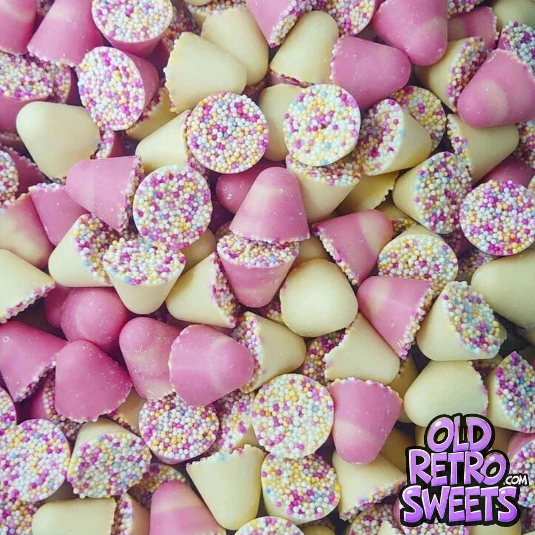 Pink & White Spinning Tops (135g)