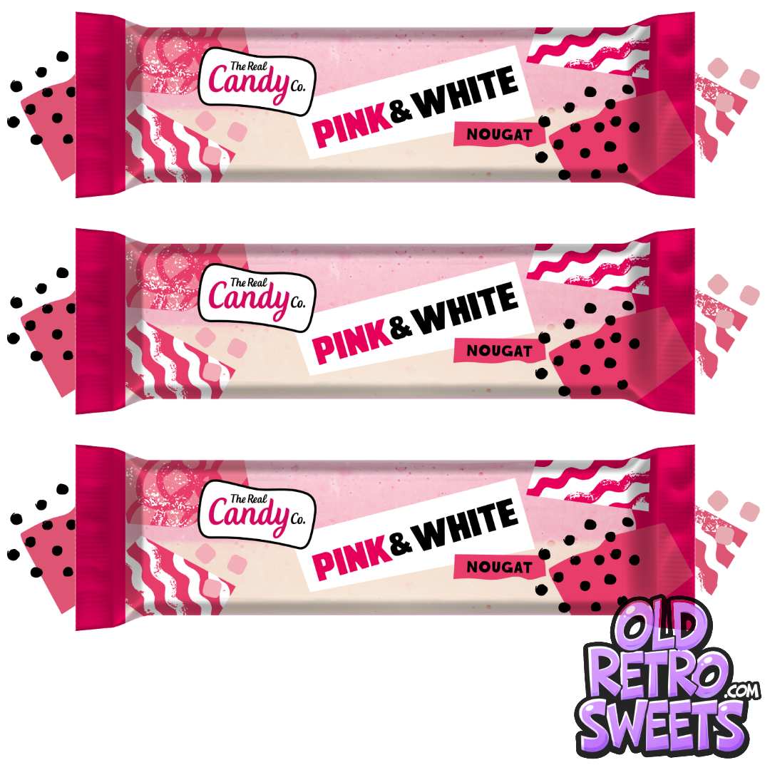 Pink & White Nougat Bar 130g